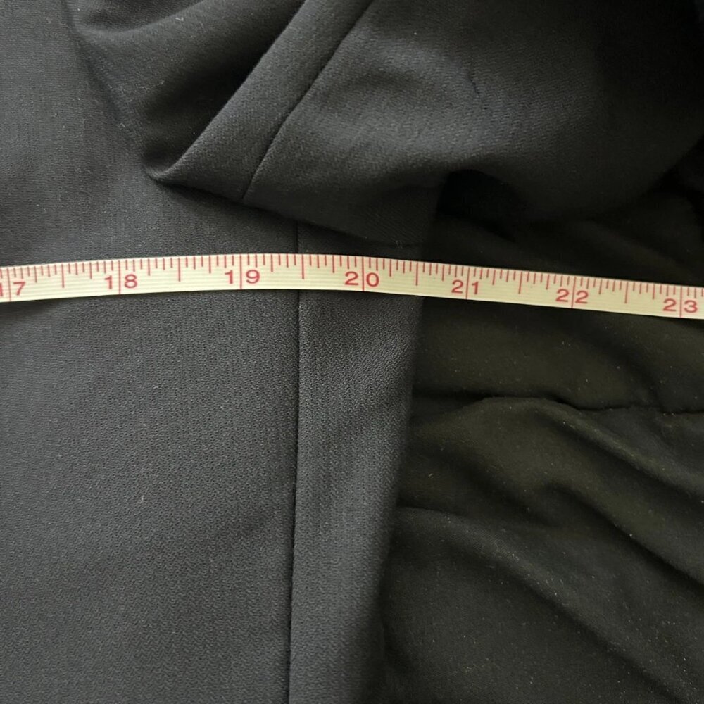 Saks Fifth Avenue Mens Blazer 40R Navy 100% Wool Trim Fit 2 Button Sport Coat - Picture 10 of 12